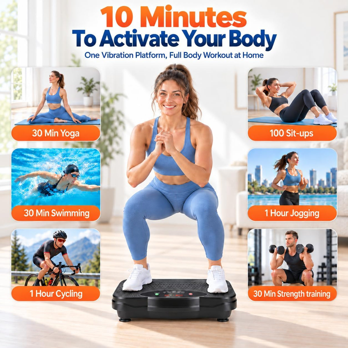 Vibration Plate Exercise Machine for Lymphatic Drainage